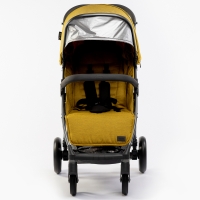 Детская прогулочная коляска Oyster Zero Gravity, MUSTARD, накидка на ножки + дождевик